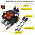 Loader 2 Spools P80 Hydraulic Monoblock Directional Valve